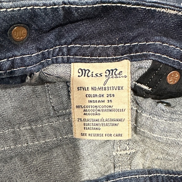 Miss Me Dark Blue Boot Cut Jeans - Picture 2 of 4